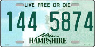 NH license plate 1445874