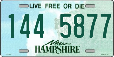 NH license plate 1445877