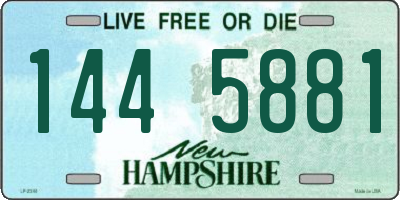 NH license plate 1445881