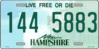 NH license plate 1445883
