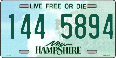 NH license plate 1445894