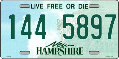 NH license plate 1445897