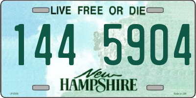 NH license plate 1445904