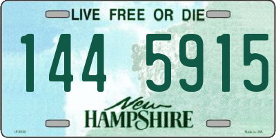NH license plate 1445915