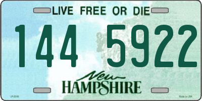 NH license plate 1445922