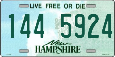 NH license plate 1445924