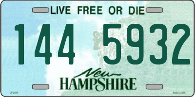 NH license plate 1445932