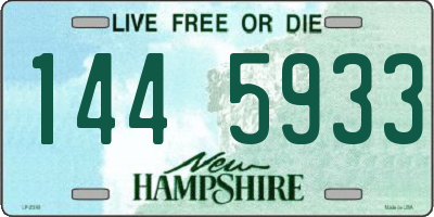 NH license plate 1445933