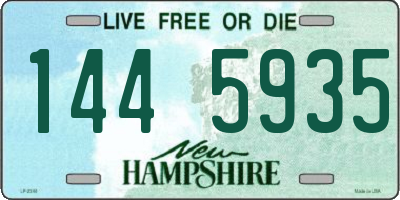 NH license plate 1445935