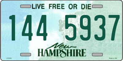 NH license plate 1445937