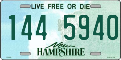 NH license plate 1445940