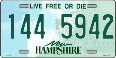 NH license plate 1445942