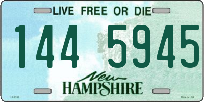 NH license plate 1445945