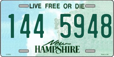 NH license plate 1445948