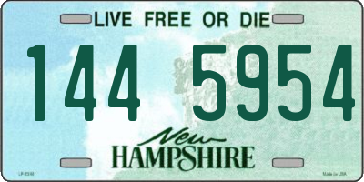 NH license plate 1445954