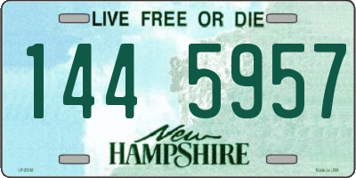 NH license plate 1445957