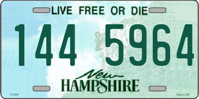 NH license plate 1445964