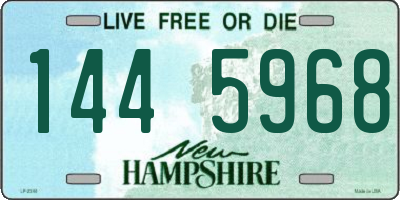 NH license plate 1445968