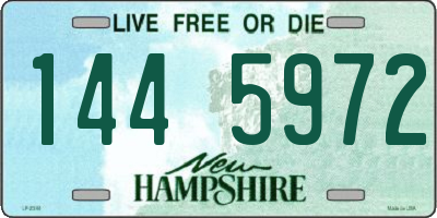 NH license plate 1445972