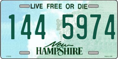 NH license plate 1445974