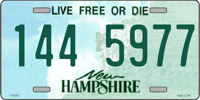 NH license plate 1445977