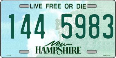 NH license plate 1445983