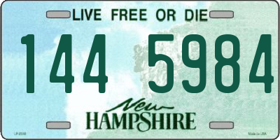 NH license plate 1445984