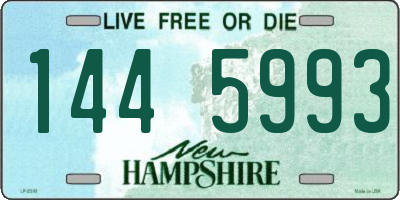 NH license plate 1445993