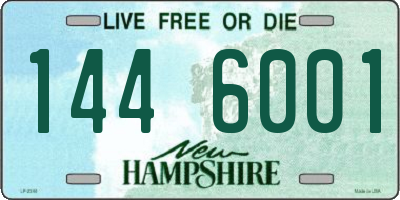 NH license plate 1446001