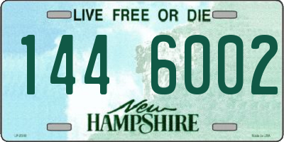 NH license plate 1446002