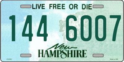 NH license plate 1446007