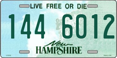 NH license plate 1446012