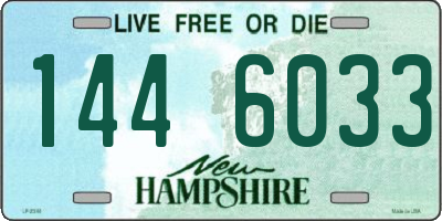 NH license plate 1446033
