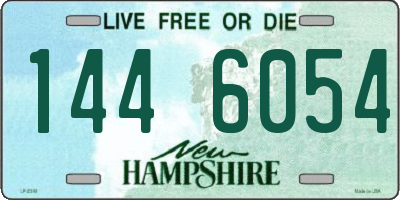 NH license plate 1446054