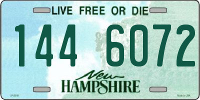 NH license plate 1446072