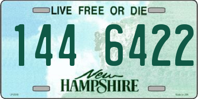 NH license plate 1446422
