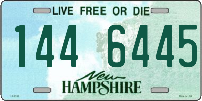 NH license plate 1446445