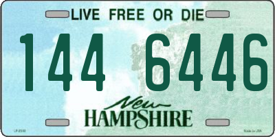 NH license plate 1446446