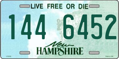 NH license plate 1446452
