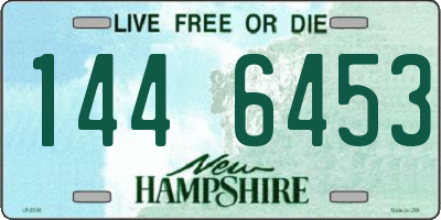 NH license plate 1446453