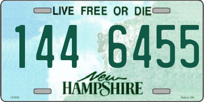 NH license plate 1446455
