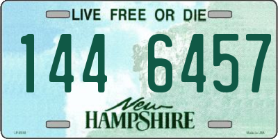 NH license plate 1446457