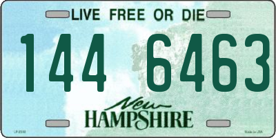 NH license plate 1446463