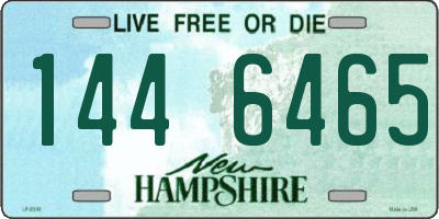 NH license plate 1446465