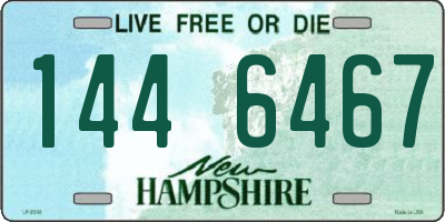 NH license plate 1446467