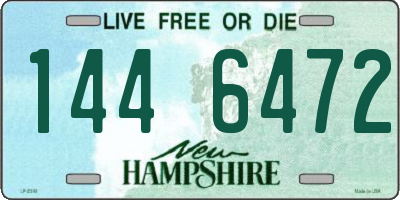 NH license plate 1446472