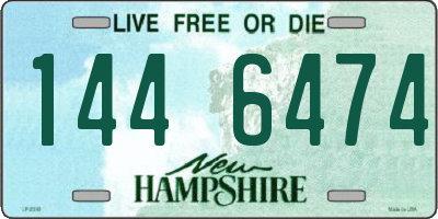 NH license plate 1446474