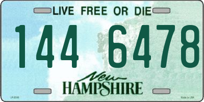 NH license plate 1446478