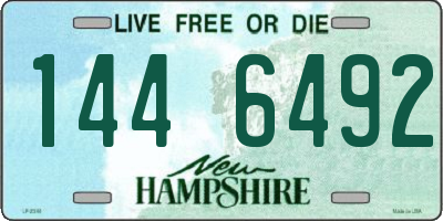 NH license plate 1446492