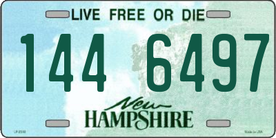 NH license plate 1446497